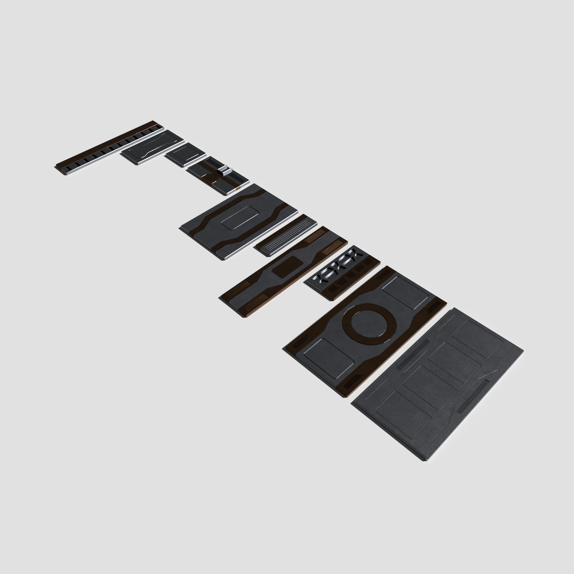 Sci Fi Panels Pack 3D model_7