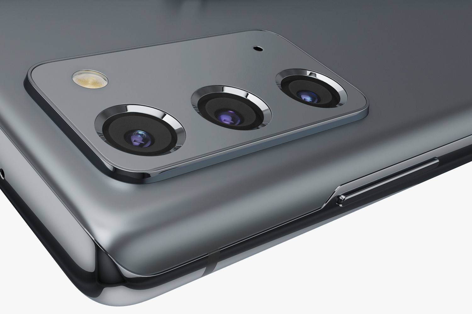 Samsung Galaxy Note 20 gray 3D model_4