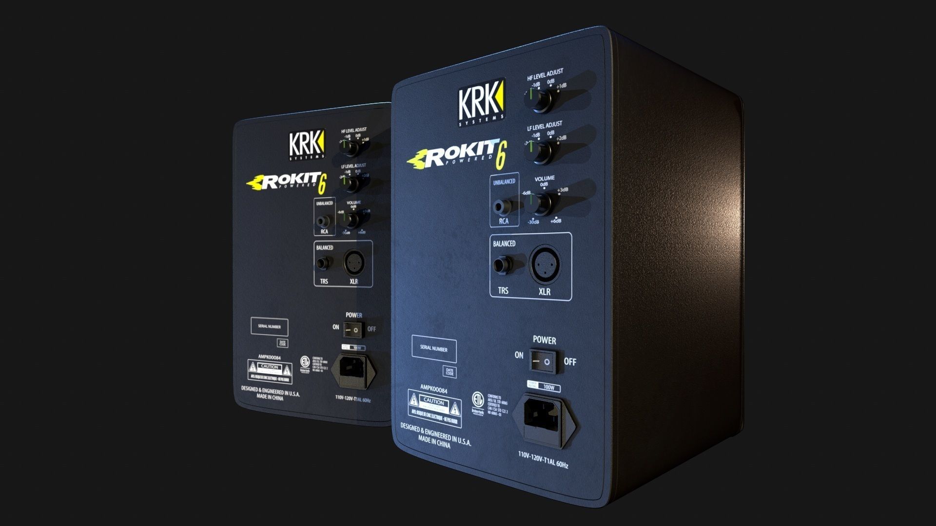 Speaker system 3D model_1