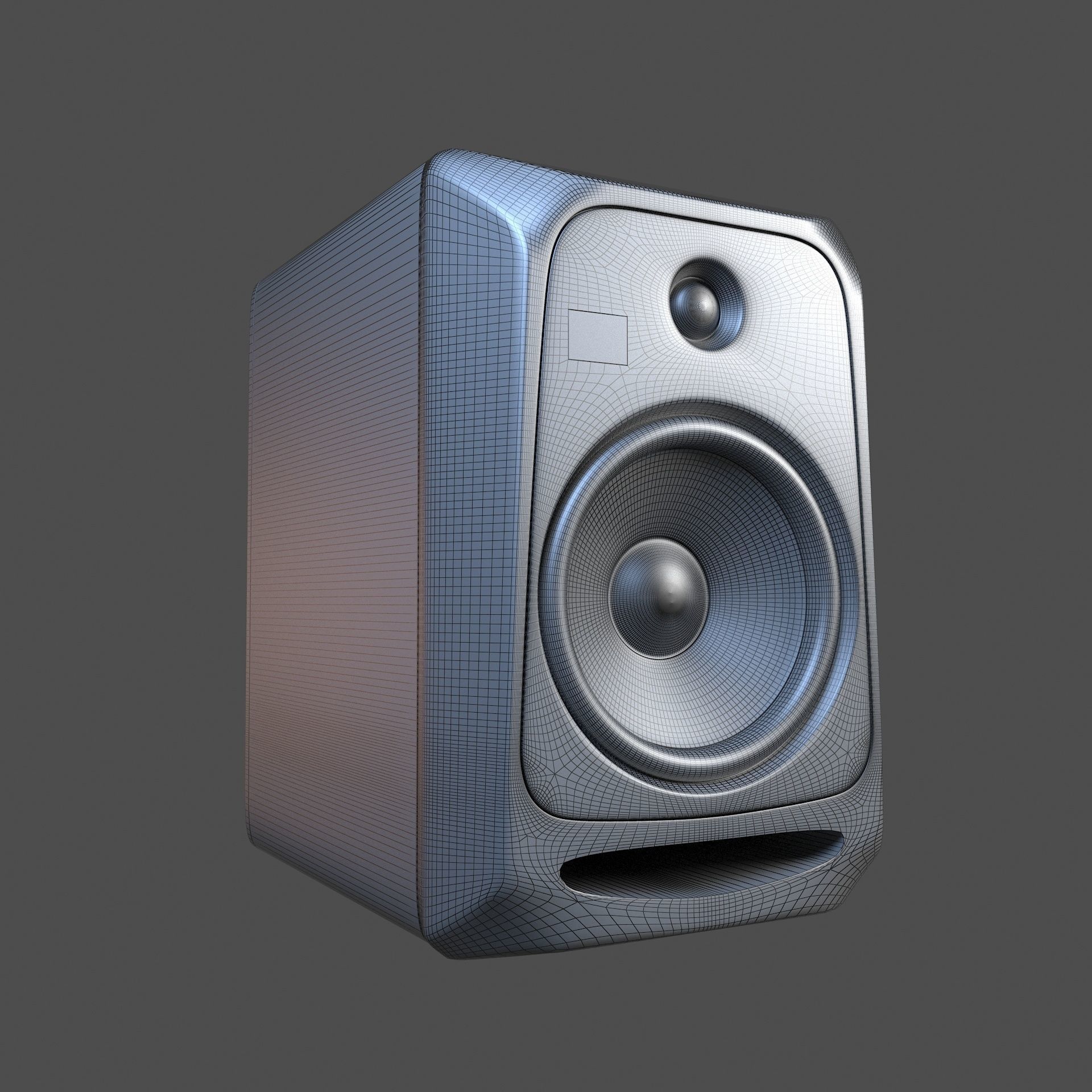 Speaker system 3D model_7