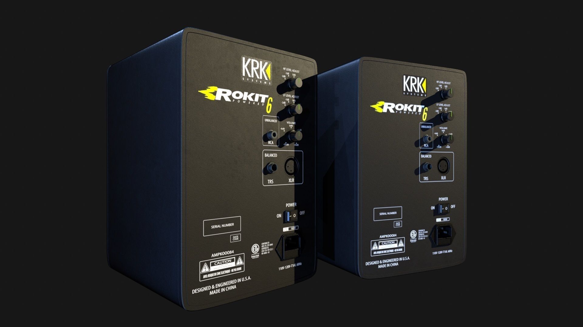 Speaker system 3D model_2