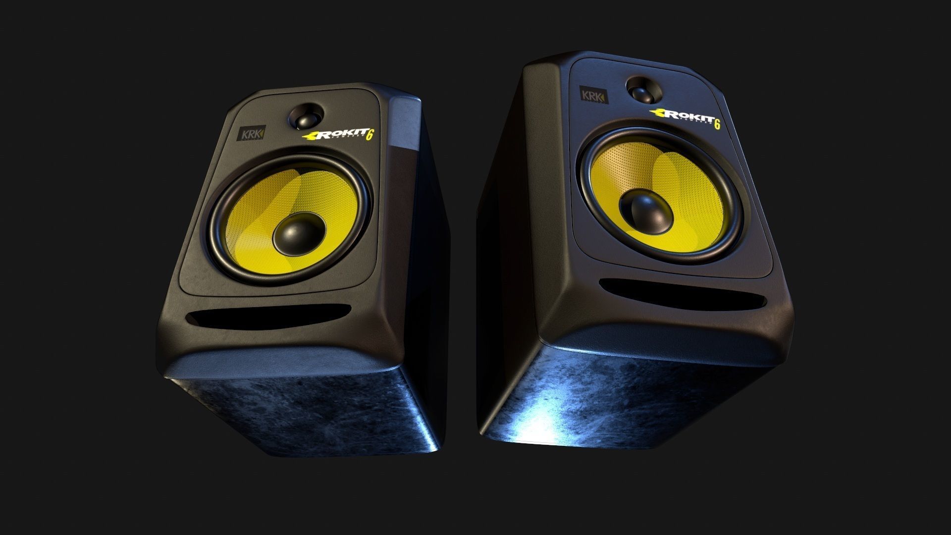 Speaker system 3D model_6