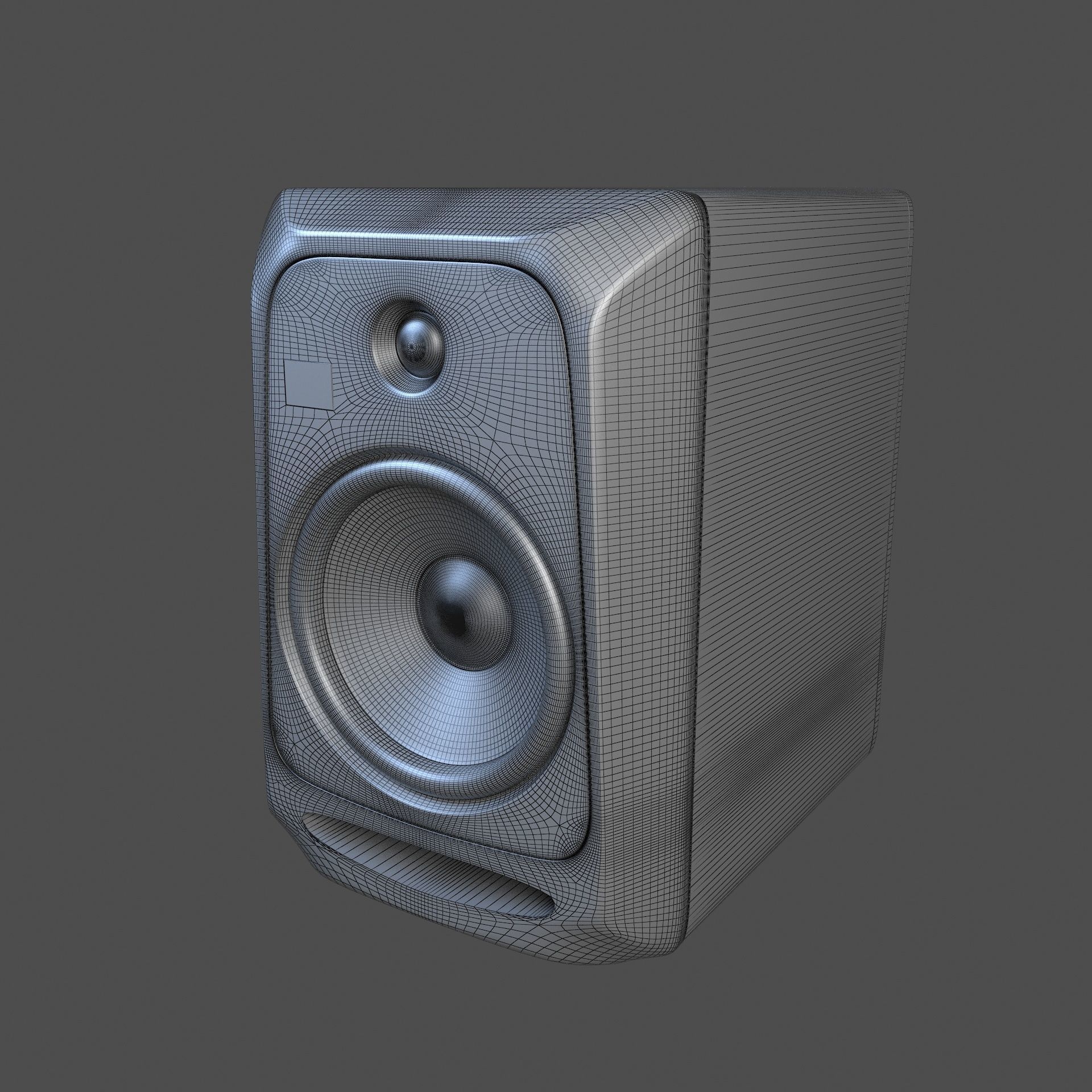 Speaker system 3D model_8