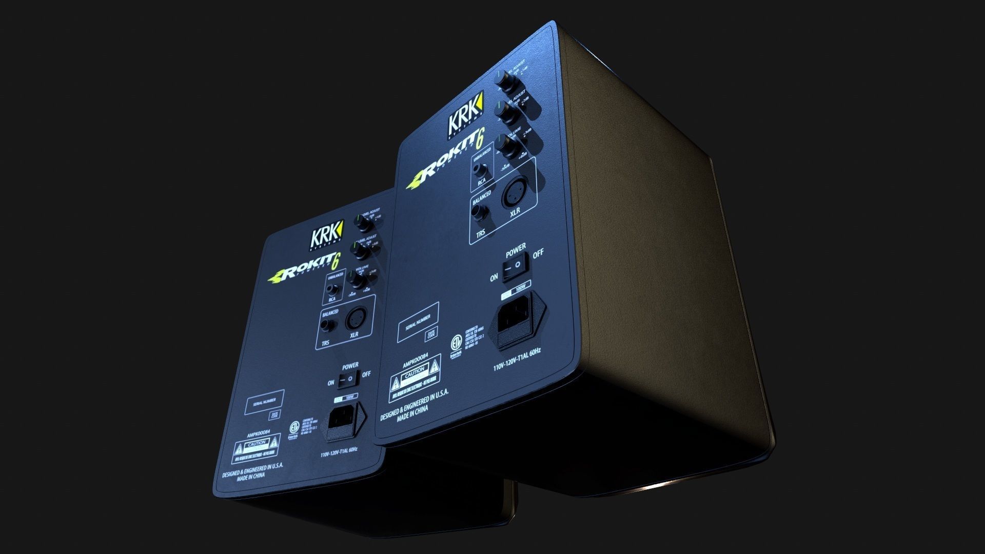 Speaker system 3D model_4
