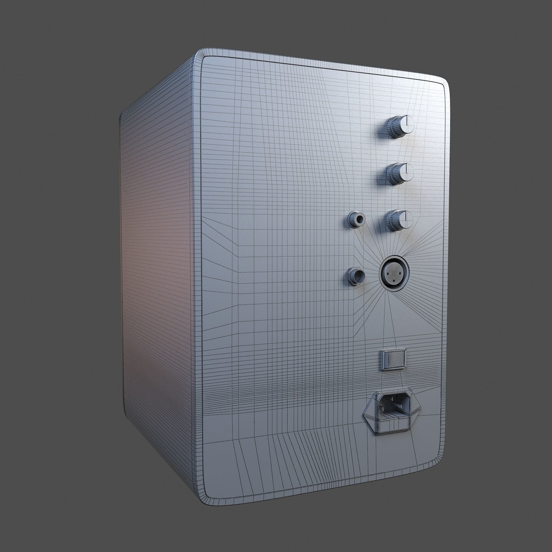 Speaker system 3D model_10