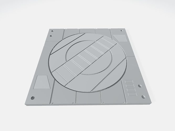 Mecha Hangar Bay Base -MHB01 B-only- Free 3D print model