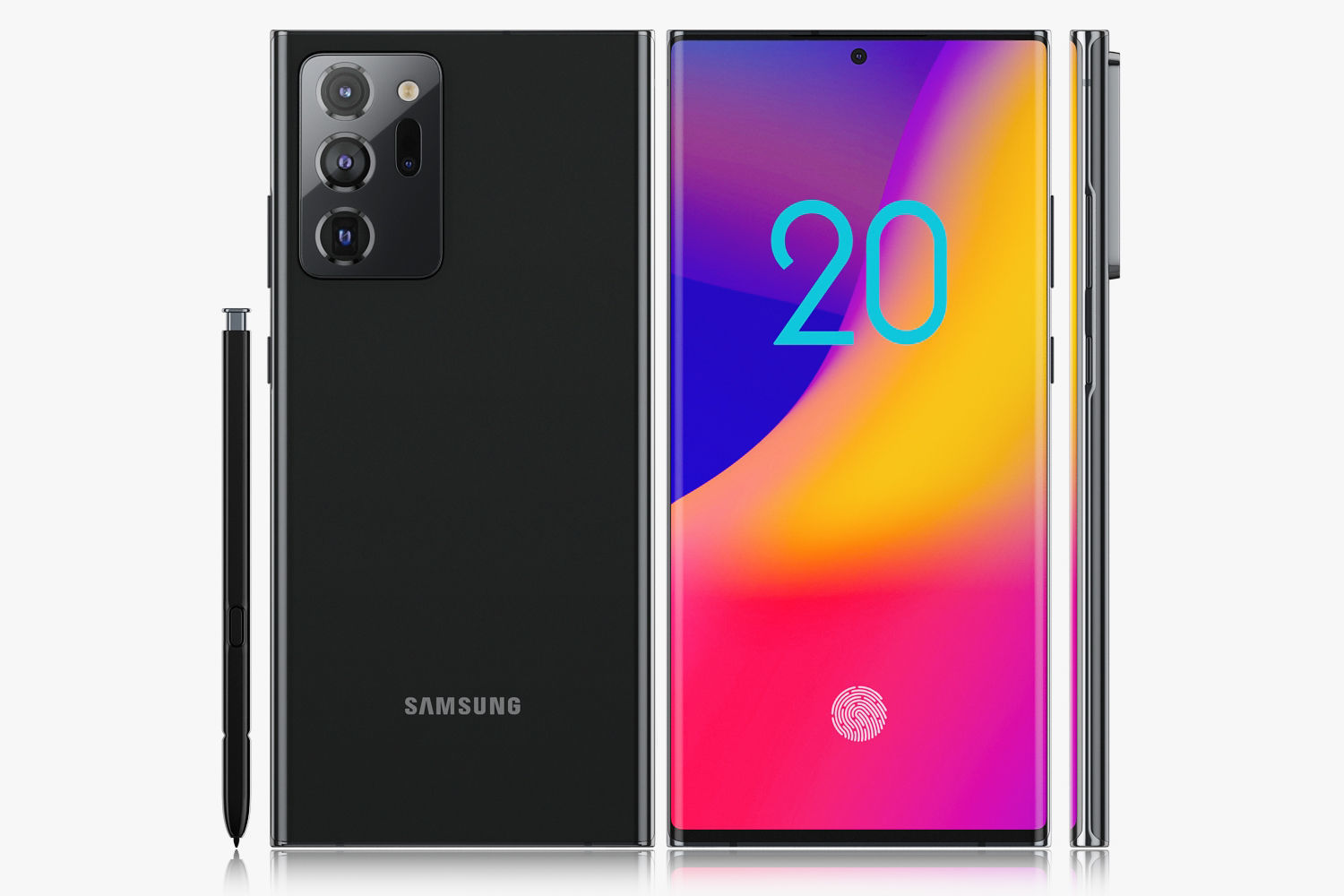 Samsung Galaxy Note 20 and 20 Ultra 3D model_3