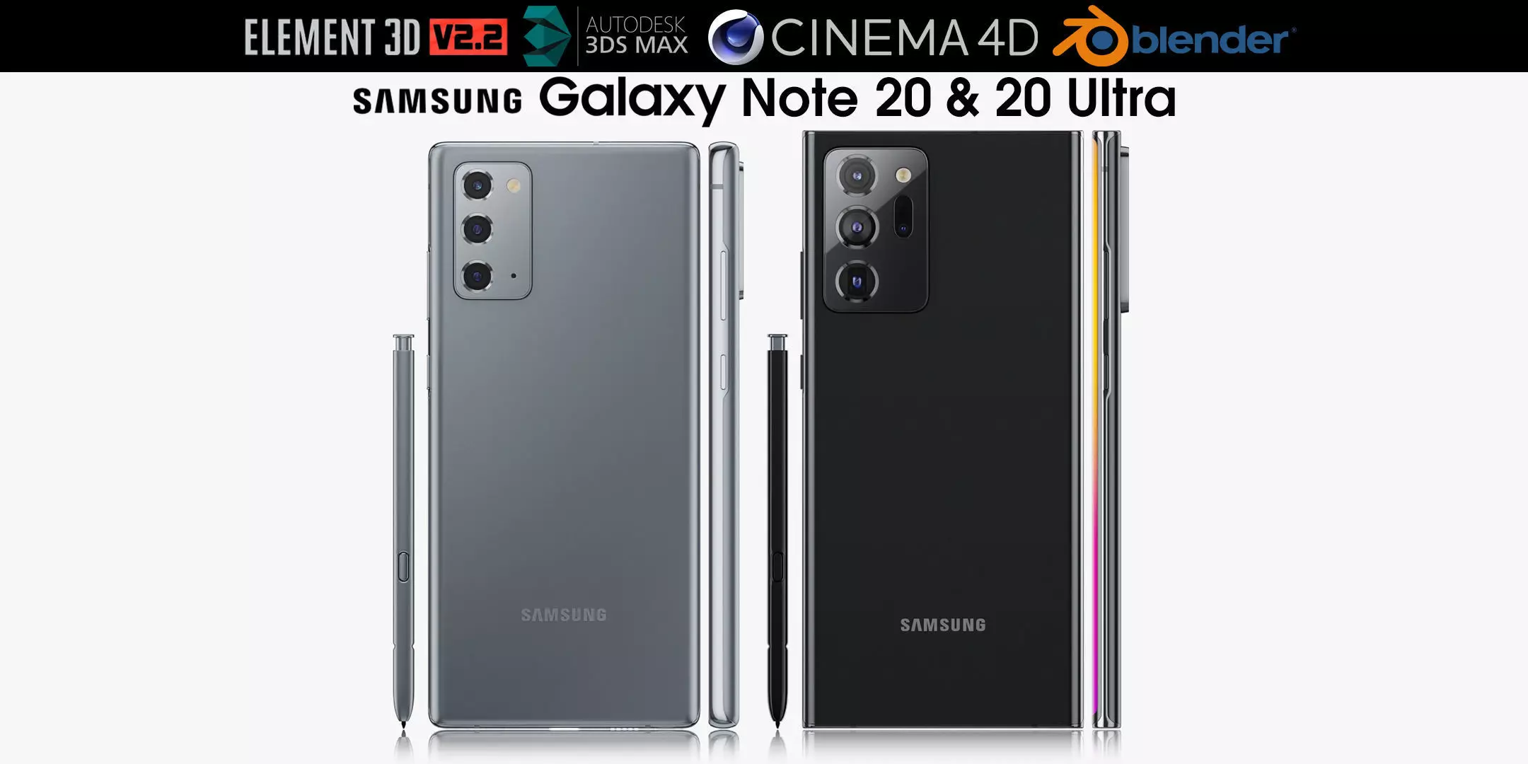 Samsung Galaxy Note 20 and 20 Ultra 3D model_0