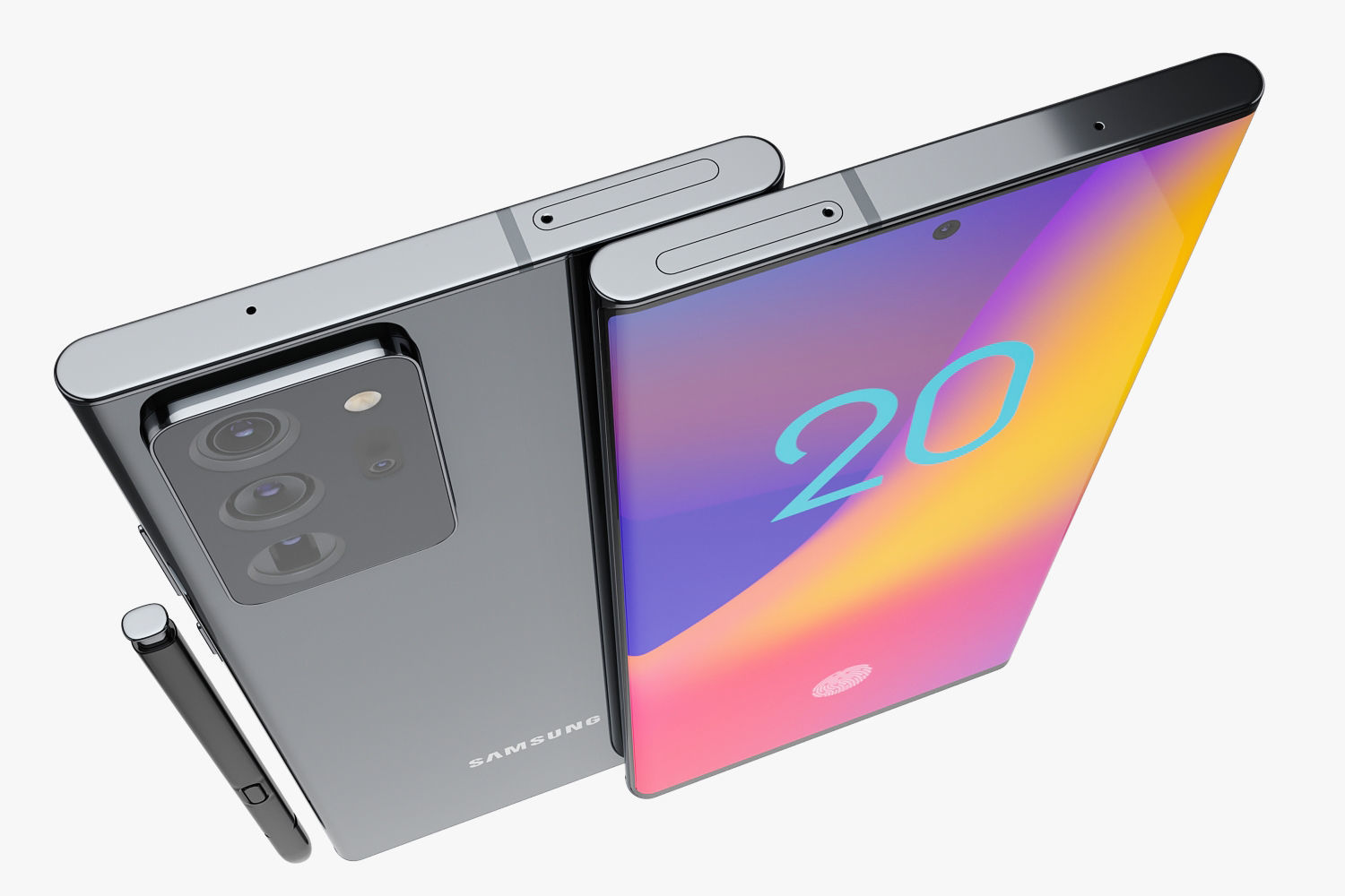 Samsung Galaxy Note 20 and 20 Ultra 3D model_20
