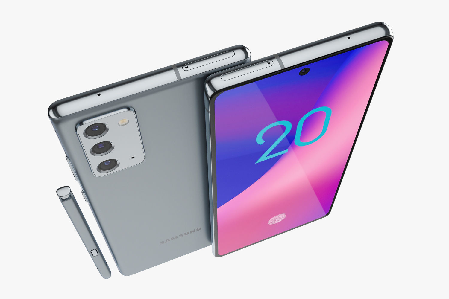 Samsung Galaxy Note 20 and 20 Ultra 3D model_12
