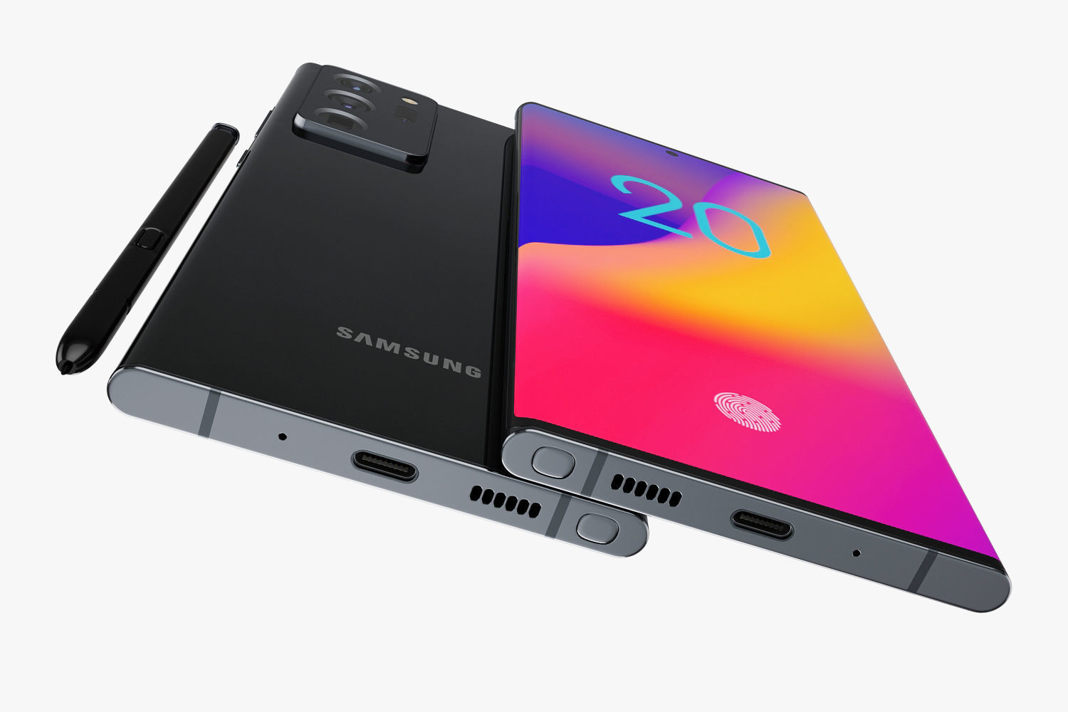 Samsung Galaxy Note 20 and 20 Ultra 3D model_14