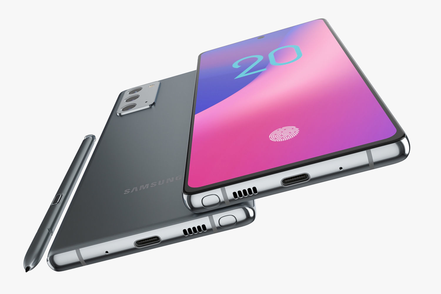 Samsung Galaxy Note 20 and 20 Ultra 3D model_13