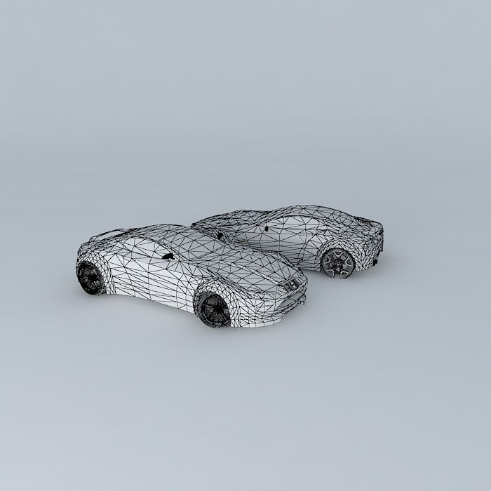 Racing car  Free 3D model_4