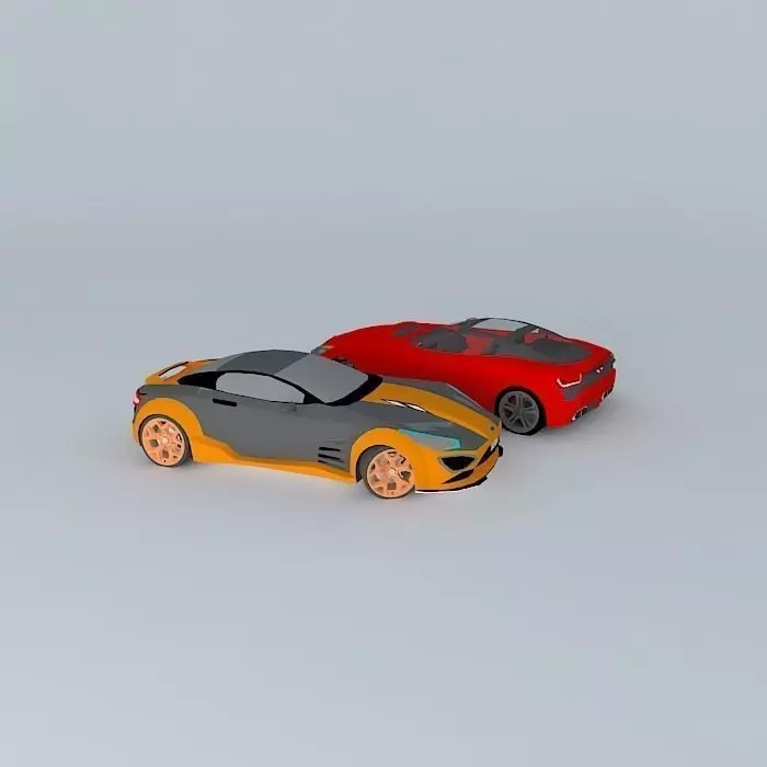 Racing car  Free 3D model_0