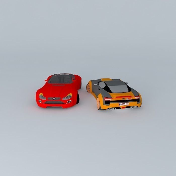 Racing car  Free 3D model_1