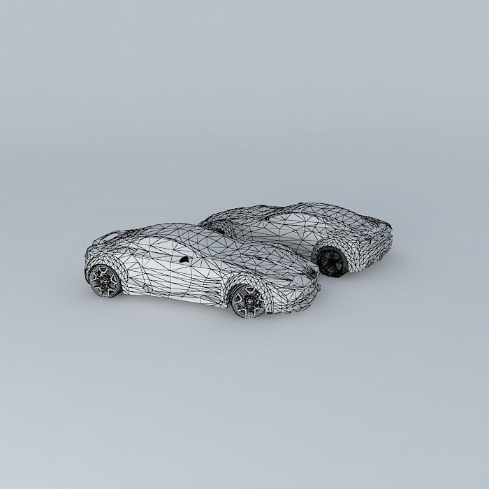 Racing car  Free 3D model_3