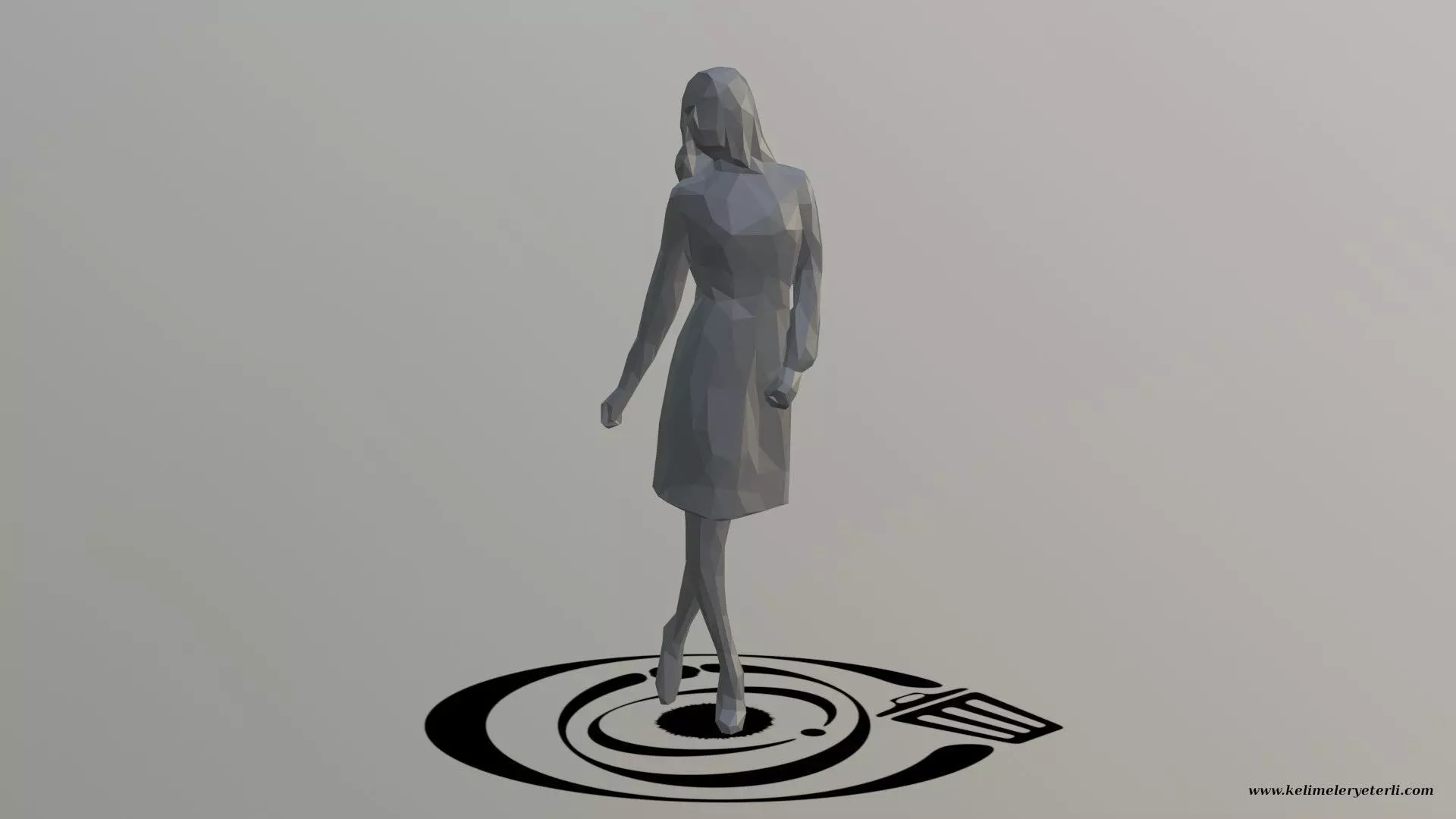 Human 011 LP R Low-poly 3D model_0