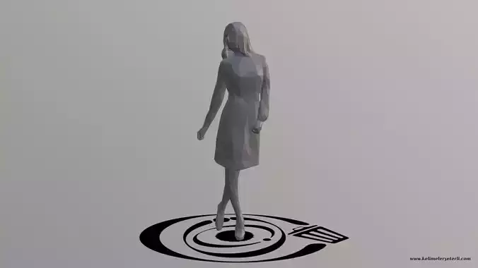 Human 011 LP R Low-poly 3D model