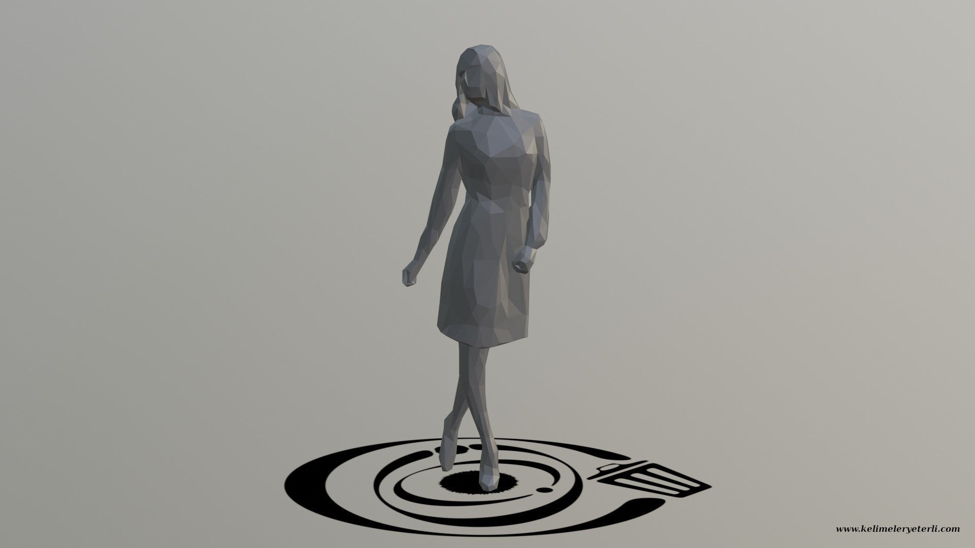Human 011 LP R Low-poly 3D model_1