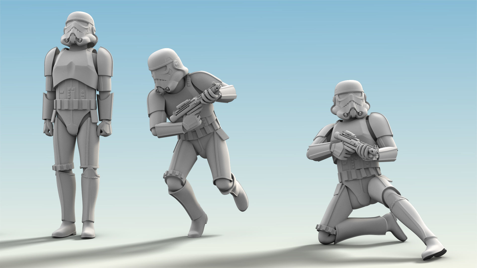 26 Figure Stormtrooper Printable Set-04 3D Model Collection_18