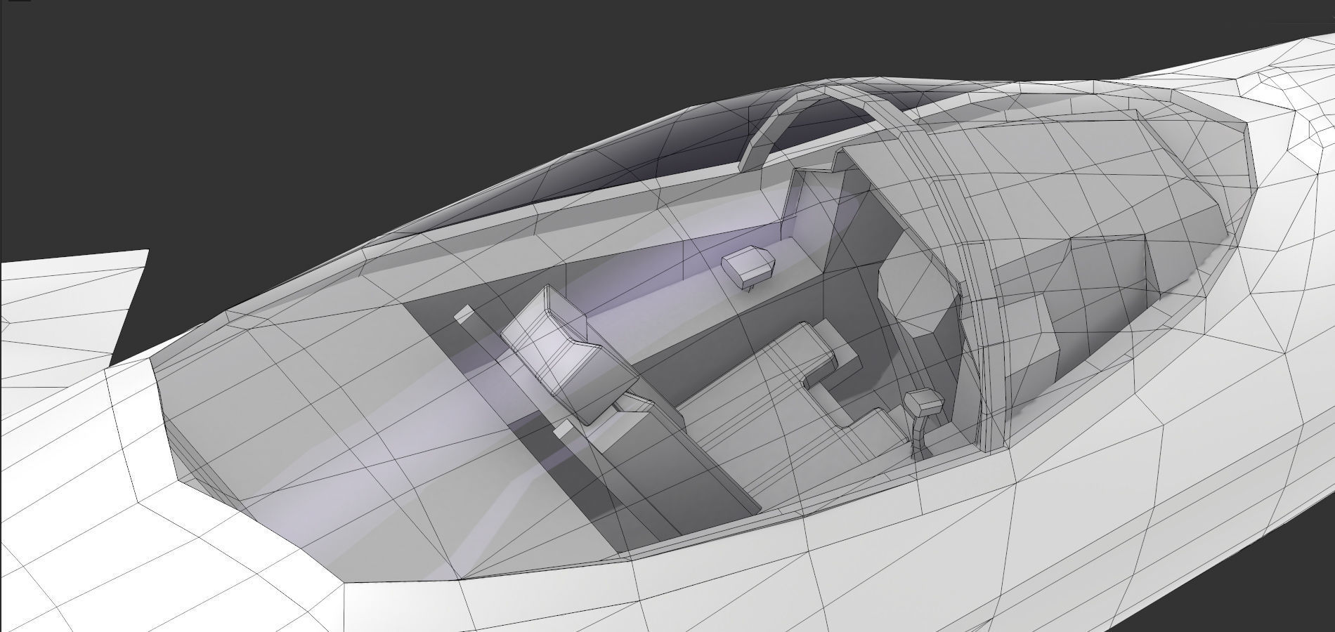 F35 A fighter jet flying in air Low-poly 3D model_13
