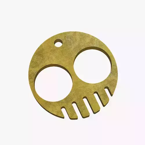 Brass knuckles smile 3D print model