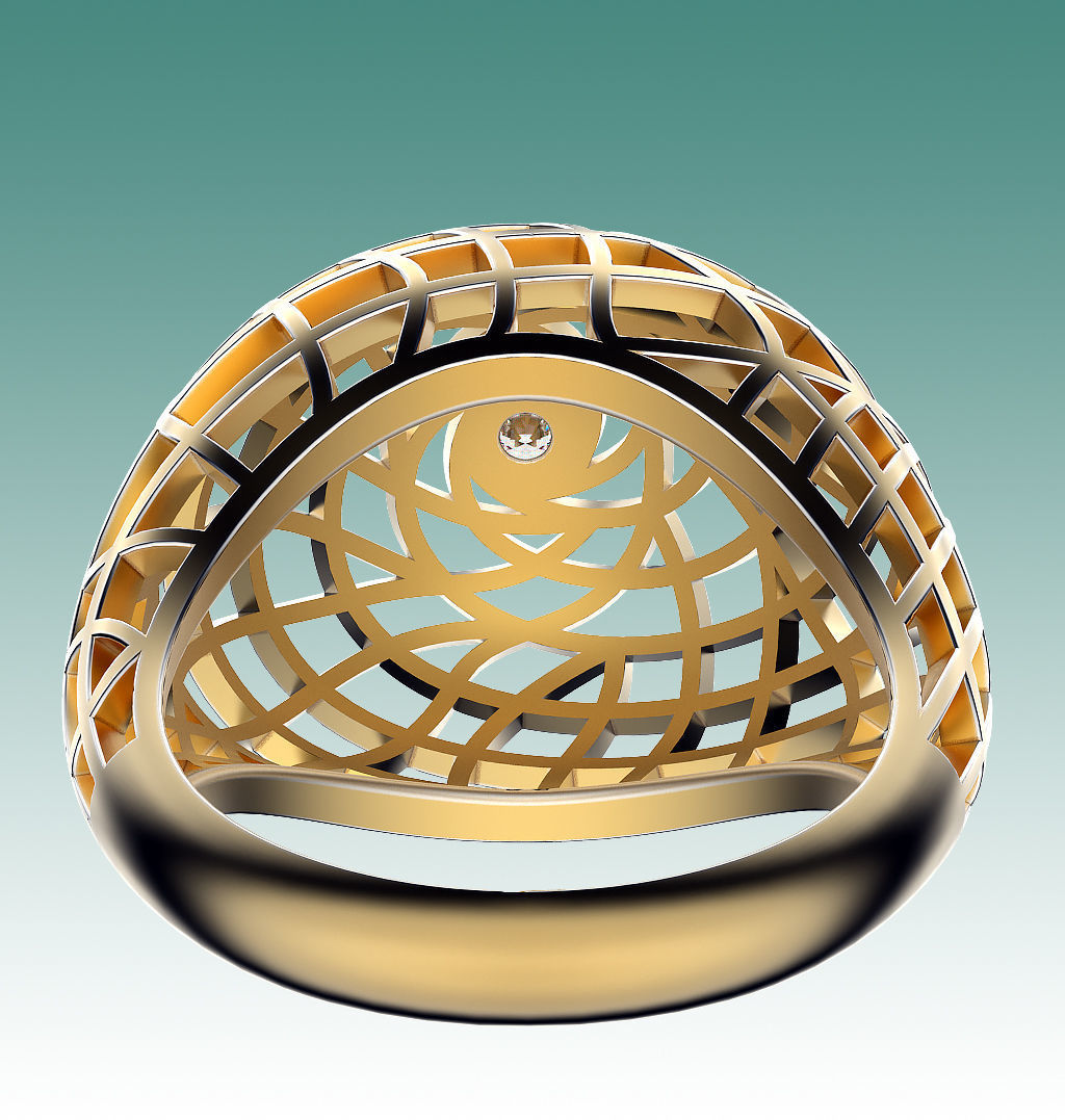 Ring Sphere Dome 3D print model_5