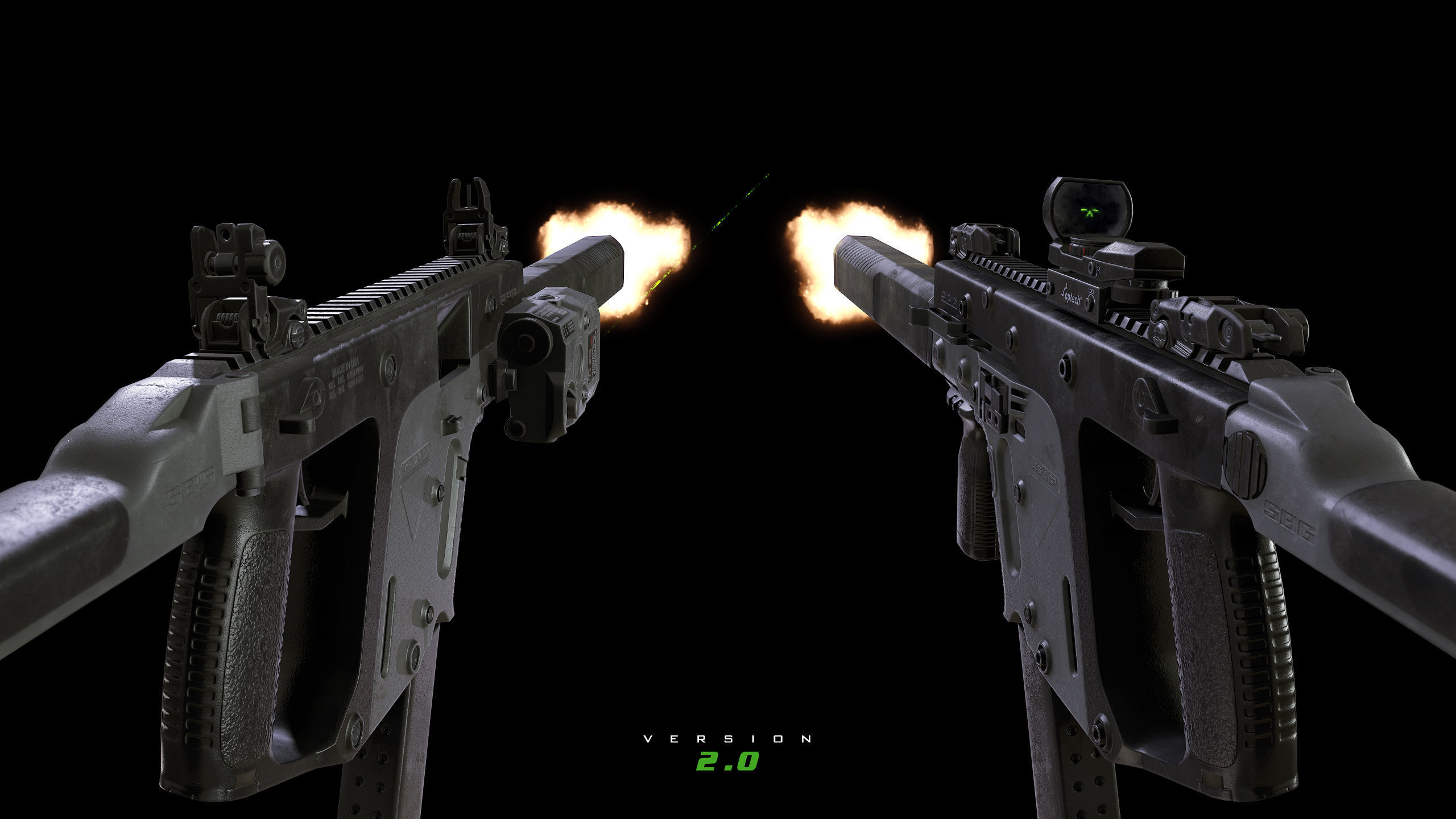 SBG Weapons - Complete Set Low-poly 3D model_5