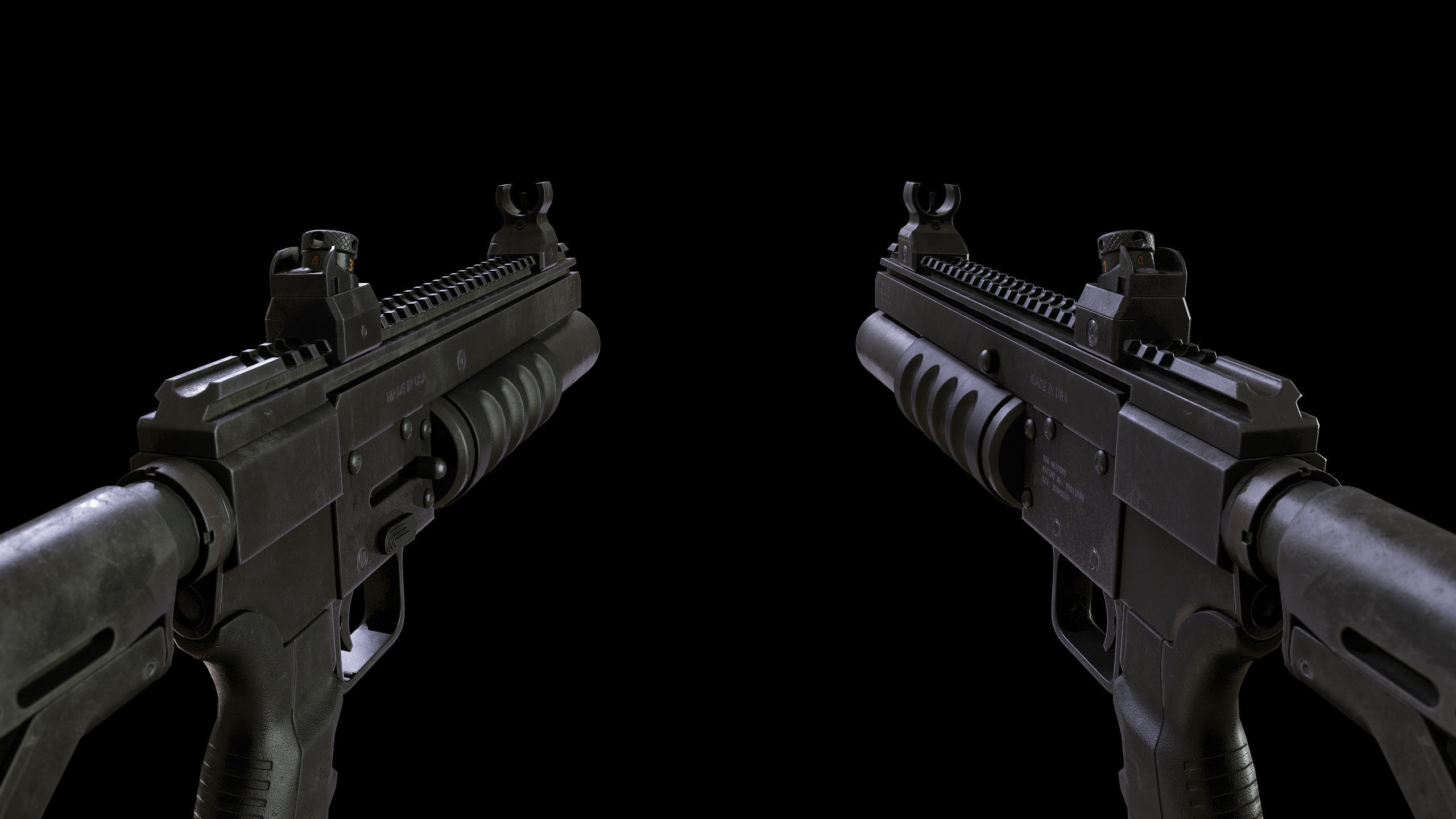 SBG Weapons - Complete Set Low-poly 3D model_9