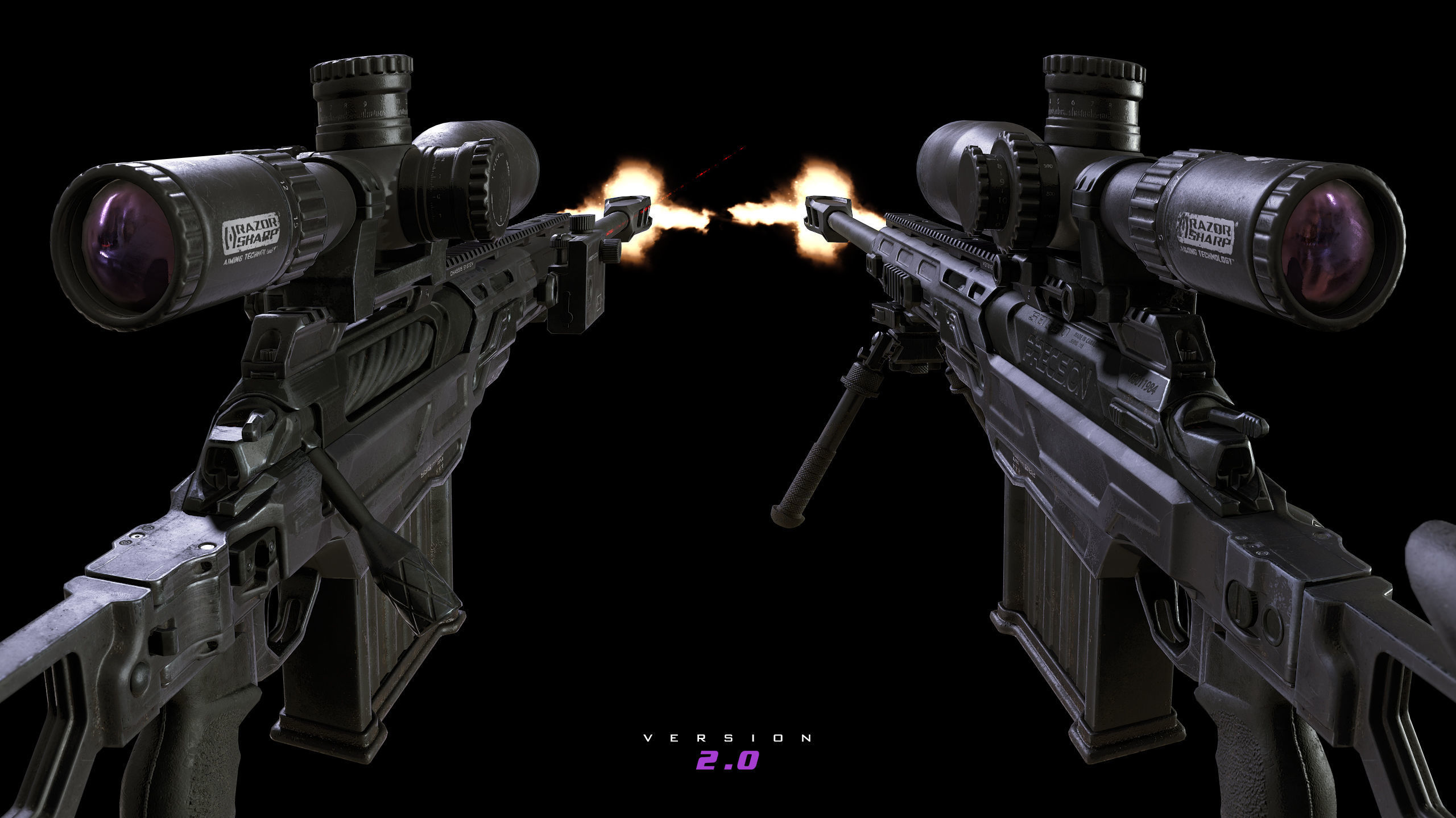 SBG Weapons - Complete Set Low-poly 3D model_7