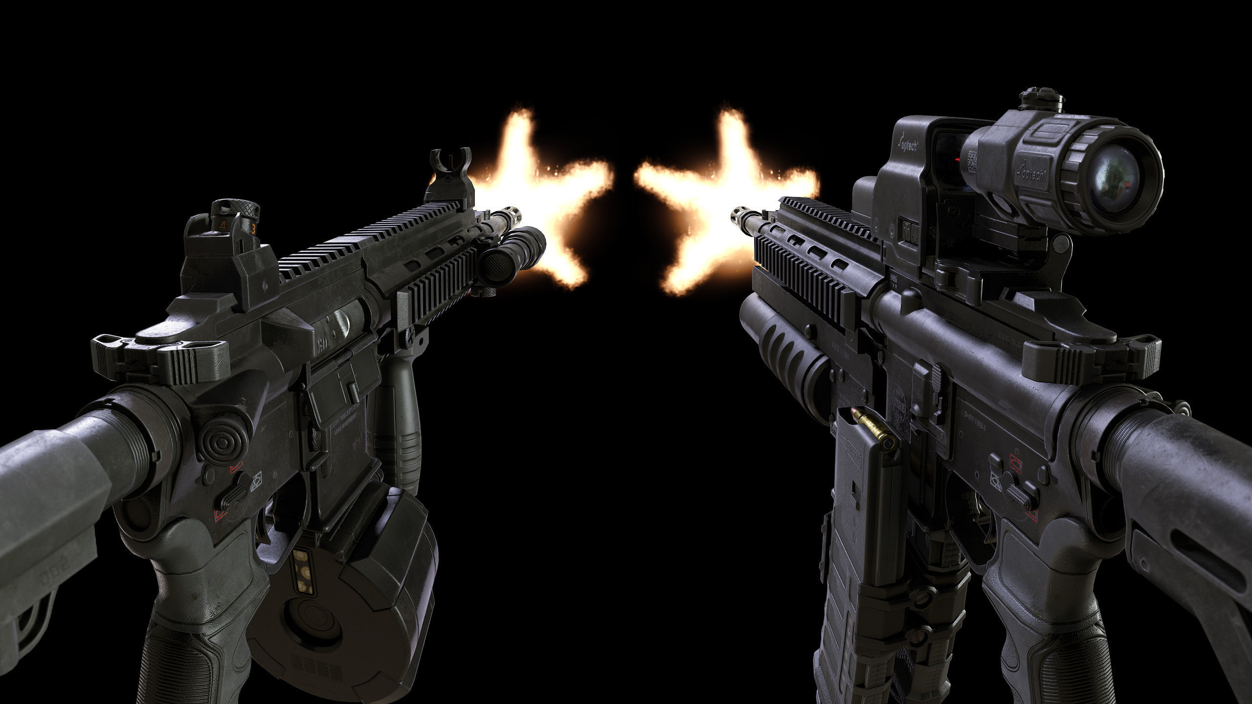 SBG Weapons - Complete Set Low-poly 3D model_6