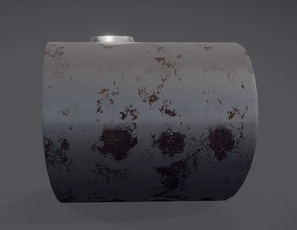 Ship Propeller system Low-poly 3D model_6