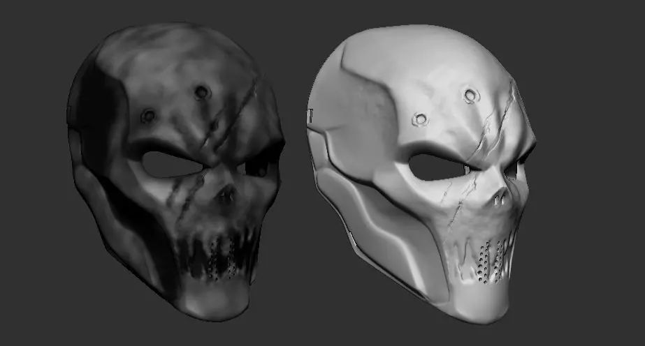 Airsoft mask - deadstroke style 3D print model_0