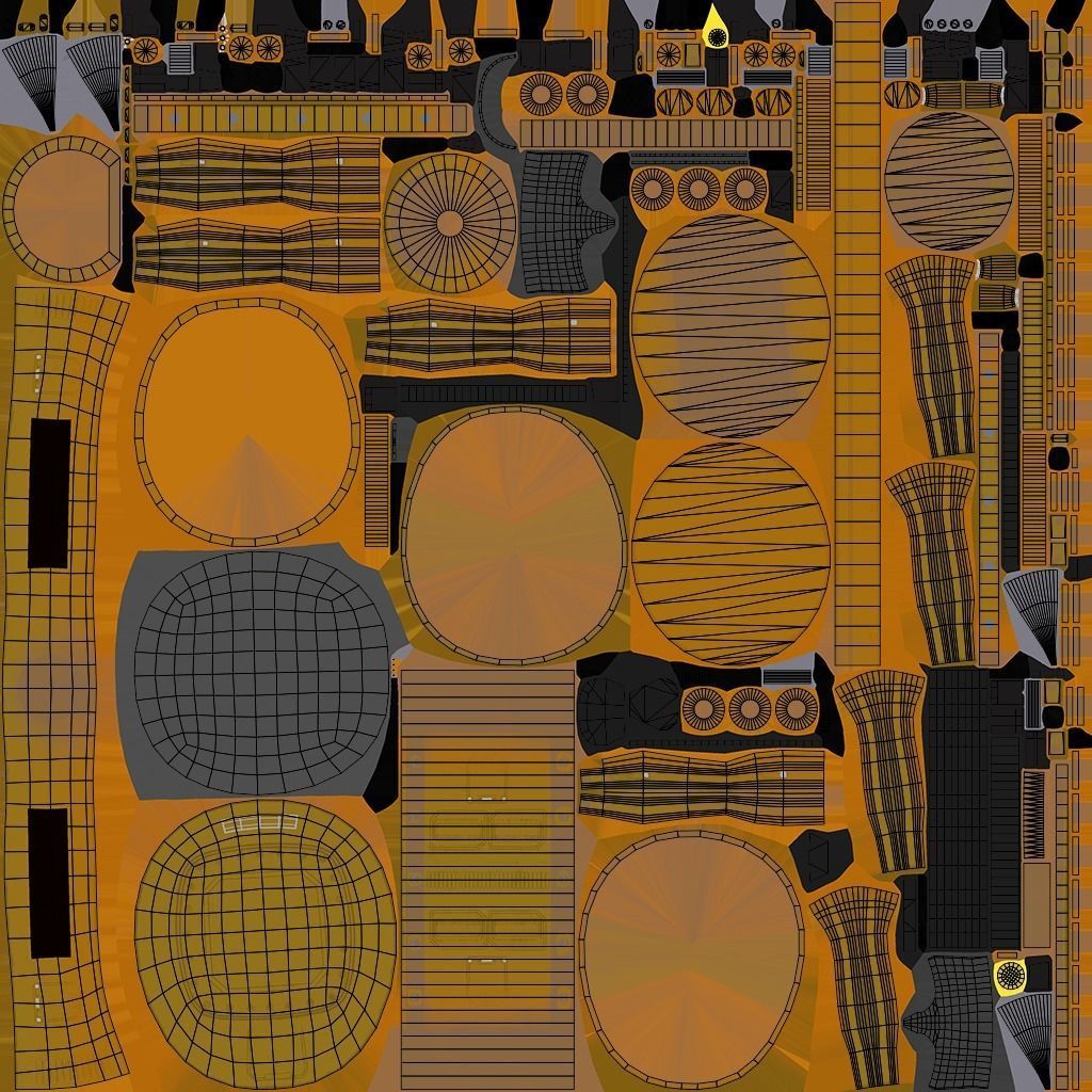 Mechanical Spider Low-poly 3D model_18