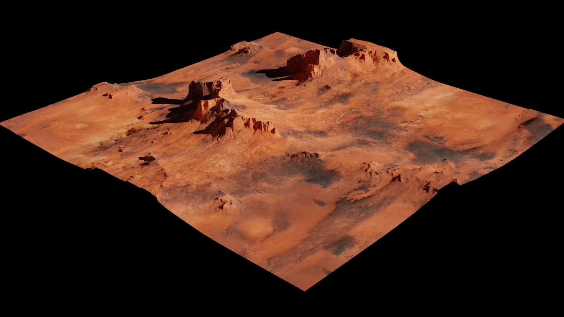 Planet Surface 3D model Mars Low-poly 3D model_20