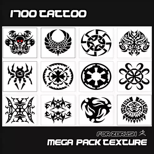 1700 TATTOO MEGAPACK TEXTURE
