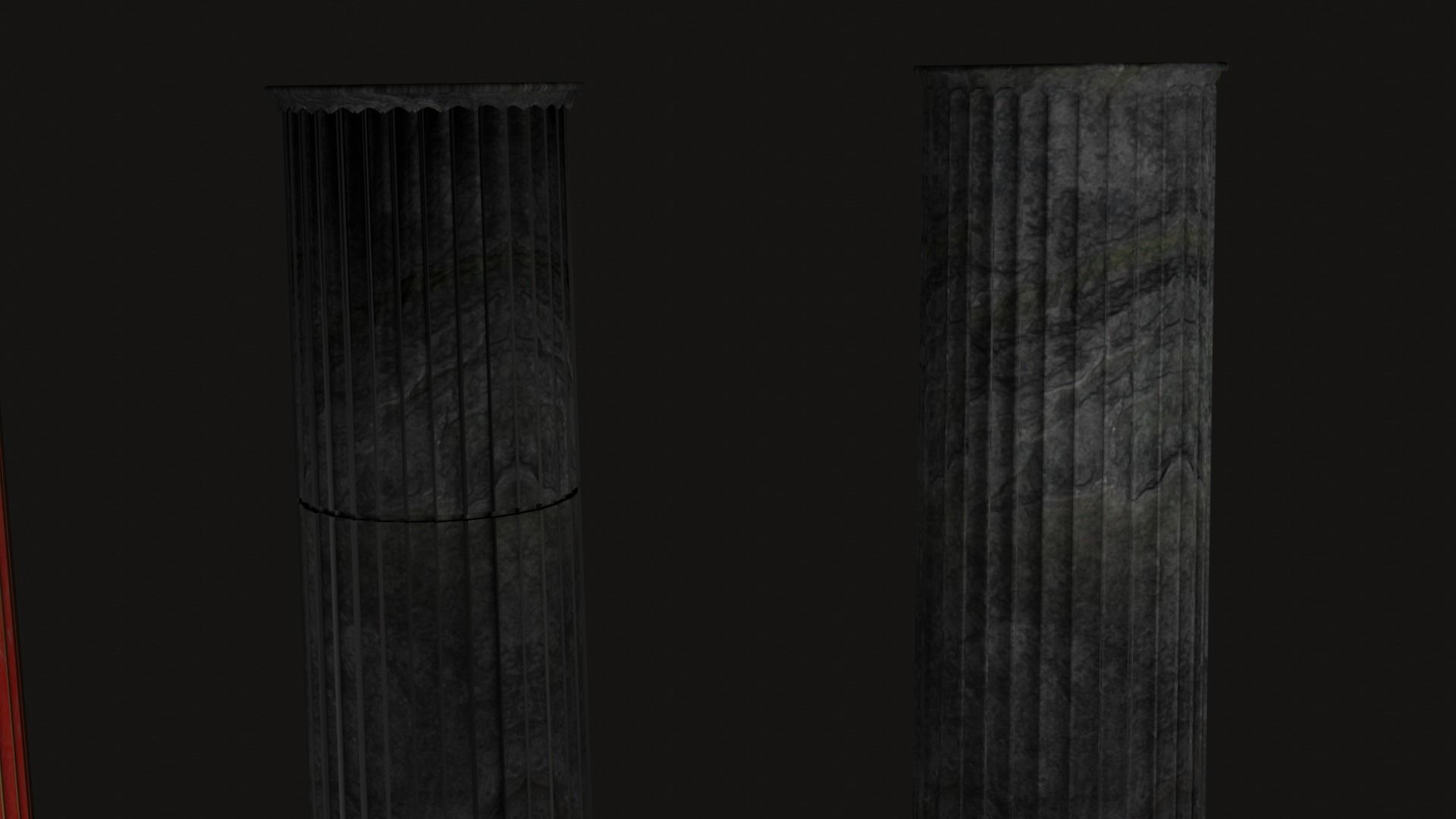 Roman and Greek columns 247 assets game ready low poly PBR Low-poly 3D model_9