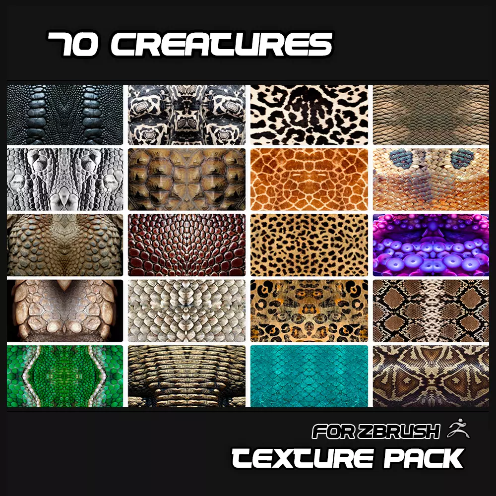 70 CREATURE PACK TEXTURES Texture | CGTrader