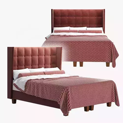 Dizi greta queen bed 3D model
