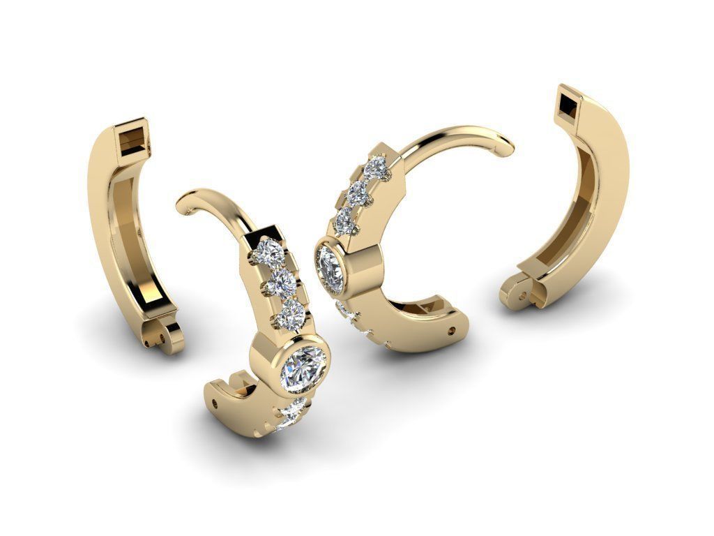 Earring jewelry  003 3D print model_12