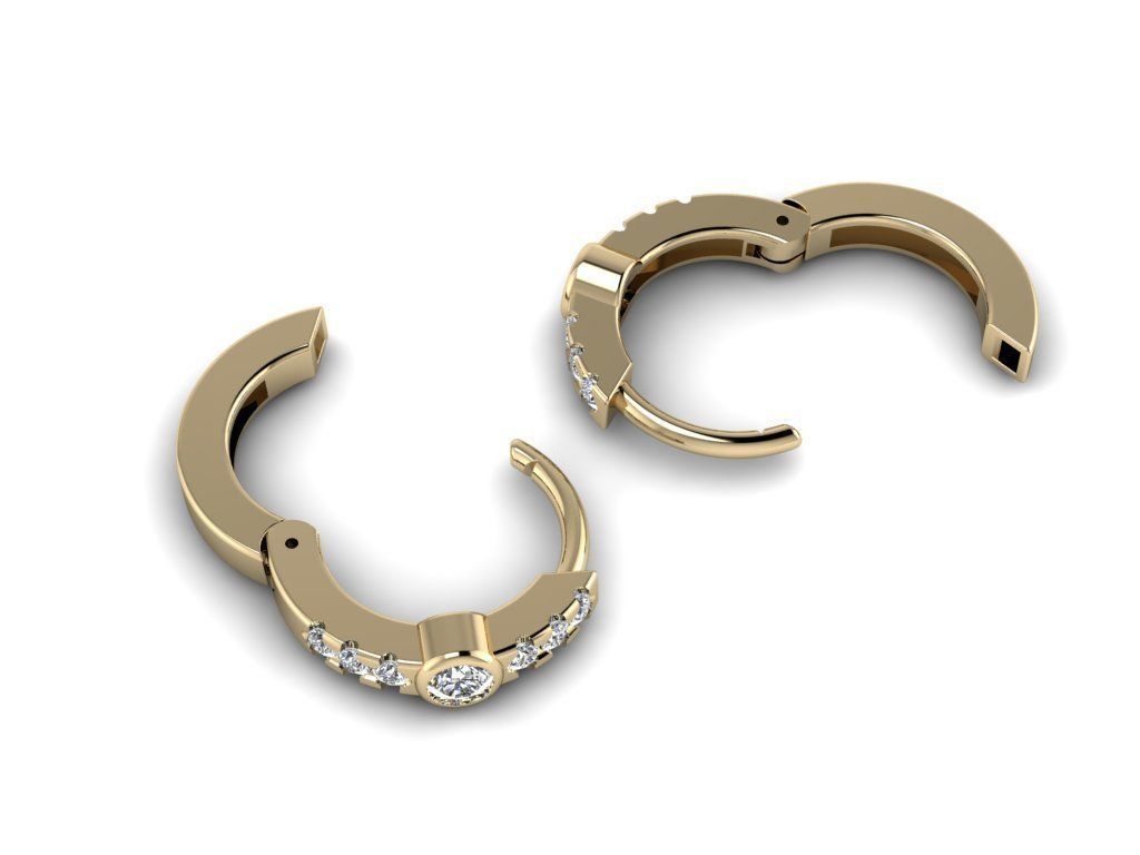 Earring jewelry  003 3D print model_6