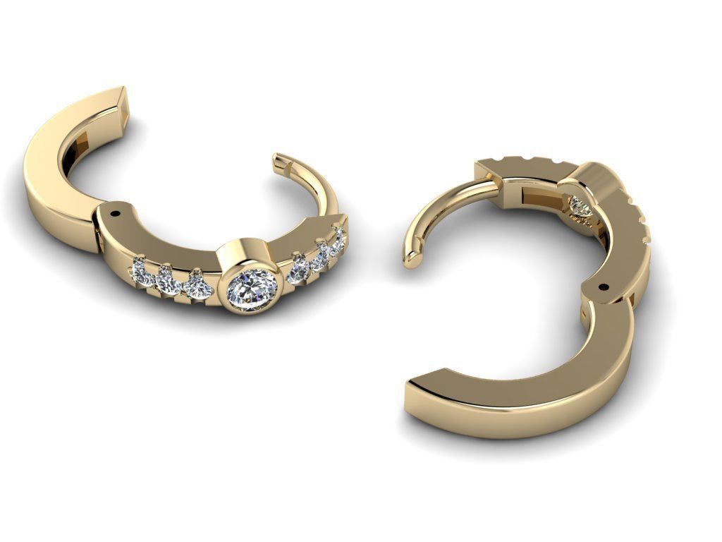 Earring jewelry  003 3D print model_4