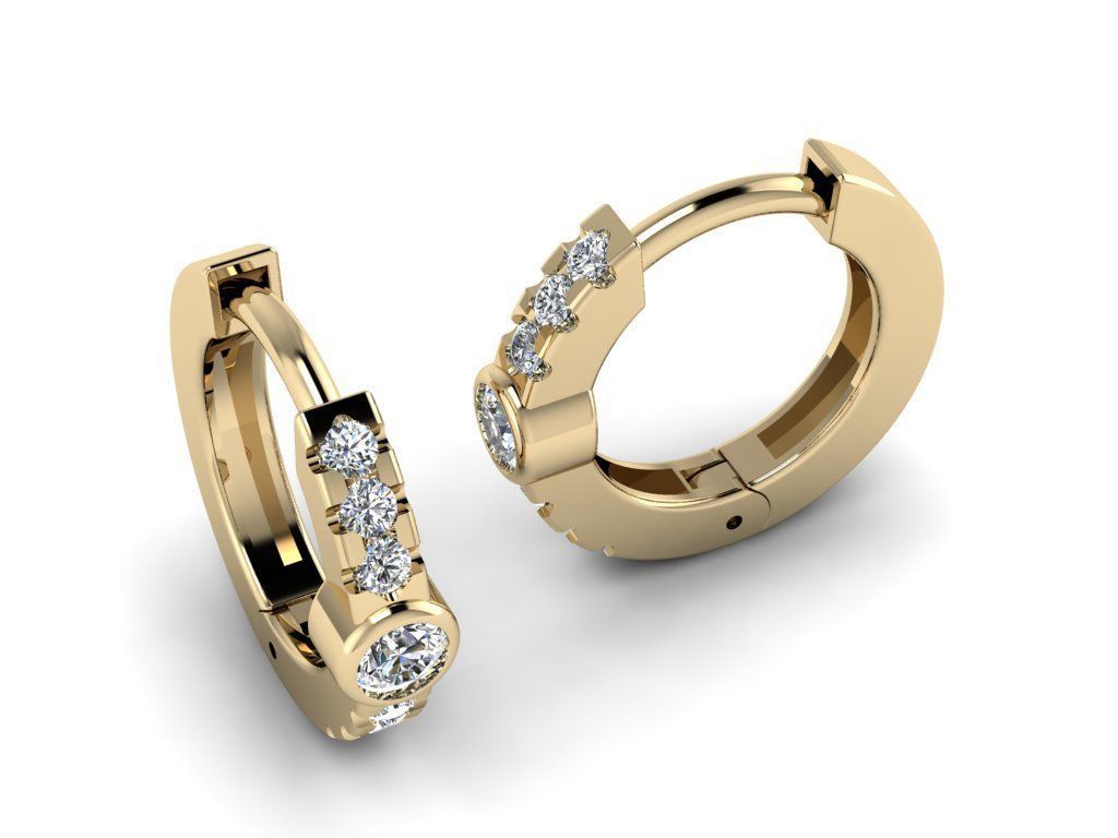 Earring jewelry  003 3D print model_11
