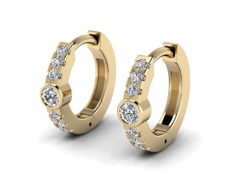 Earring jewelry  003 3D print model_7