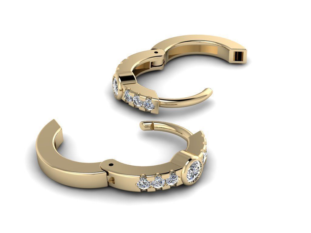 Earring jewelry  003 3D print model_5