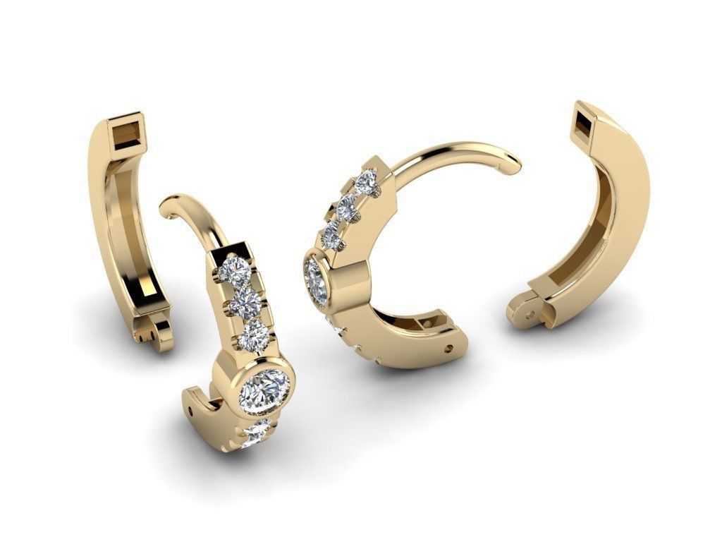 Earring jewelry  003 3D print model_14