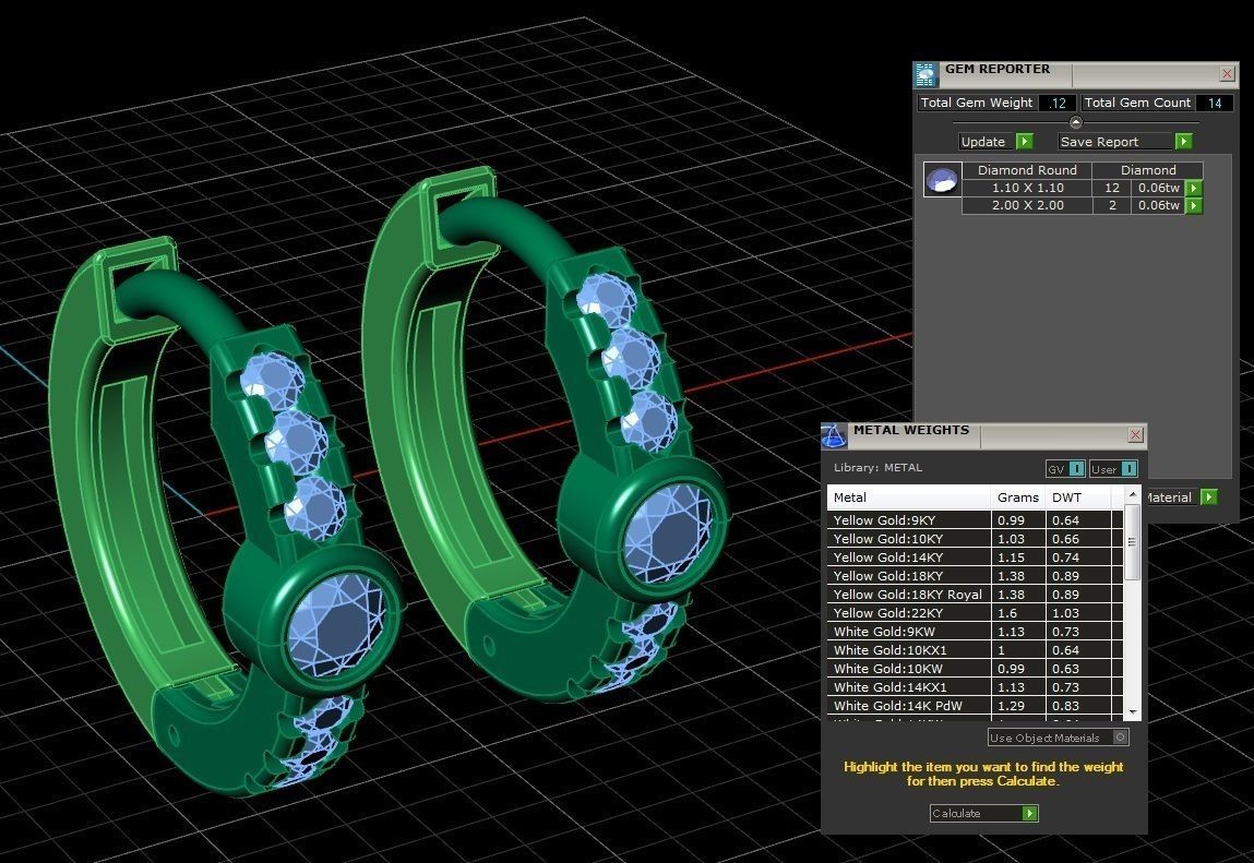 Earring jewelry  003 3D print model_2