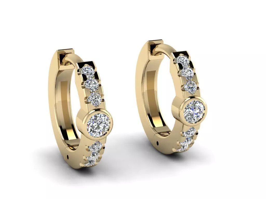 Earring jewelry  003 3D print model_0