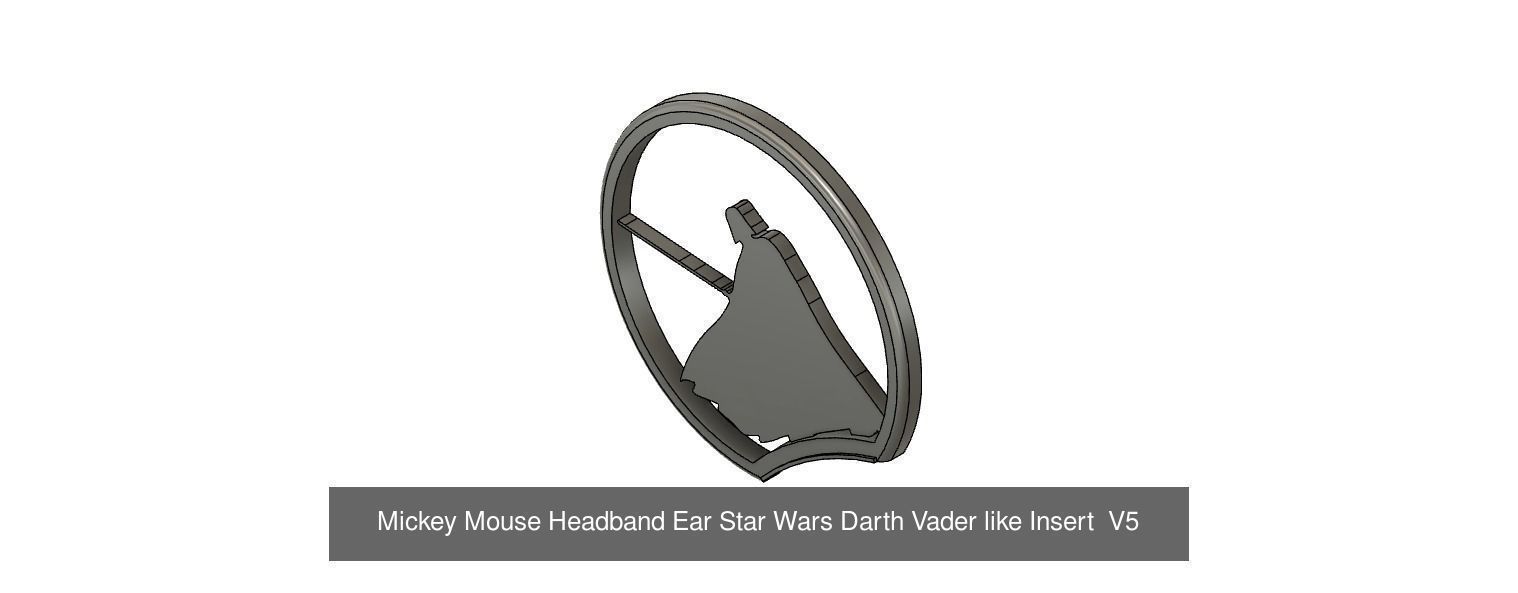 Mickey Mouse Headband slide on Star Wars Collection 2 _1