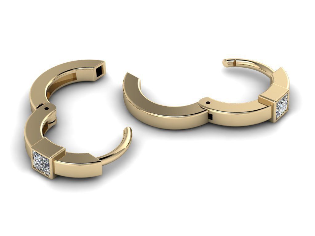 Earring jewelry 006 3D print model_3